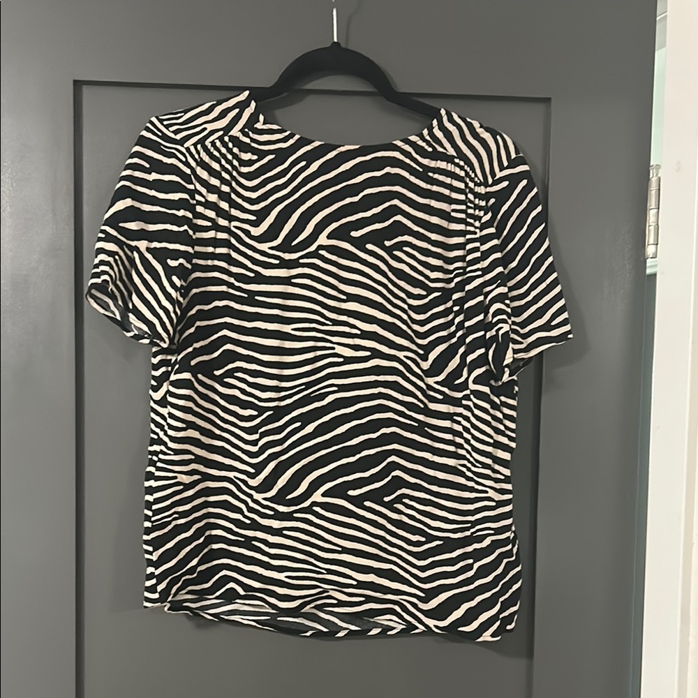 Zebra Print Women's Top